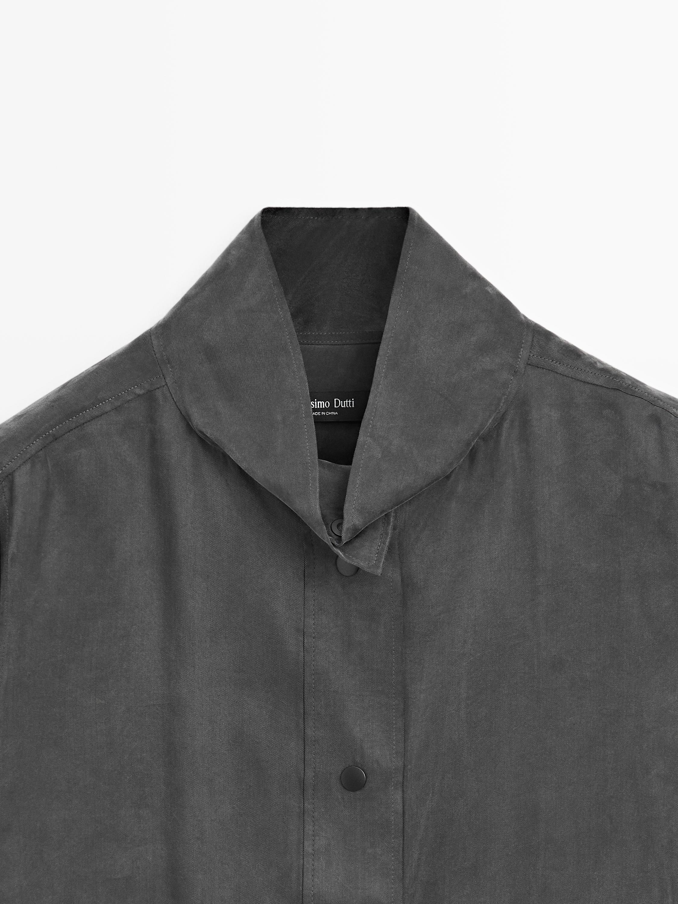 Chemisier fluide à boutons-pression